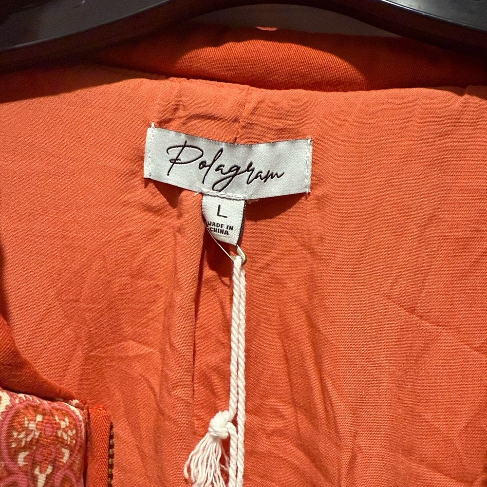 Polagram Red Patterned Bomber Jacket - Picture 2 of 4